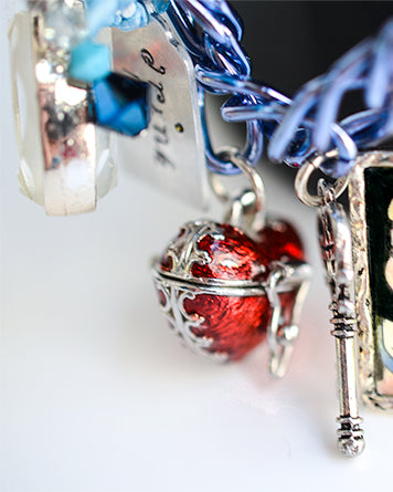 Down the Rabbit Hole Story Charm Bracelet