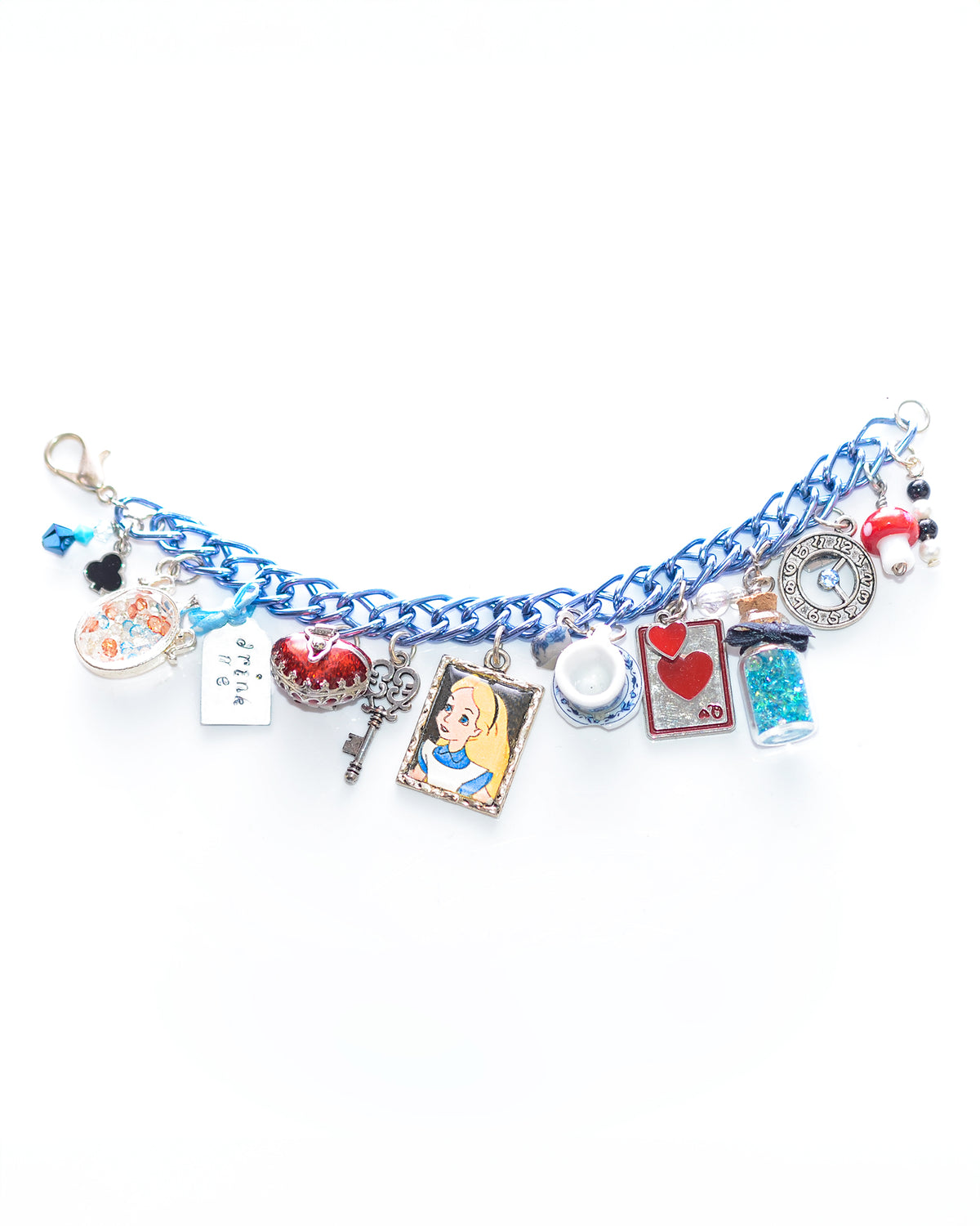 Down the Rabbit Hole Story Charm Bracelet