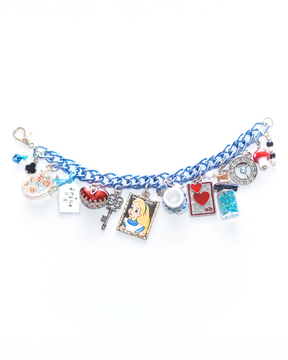 Down the Rabbit Hole Story Charm Bracelet