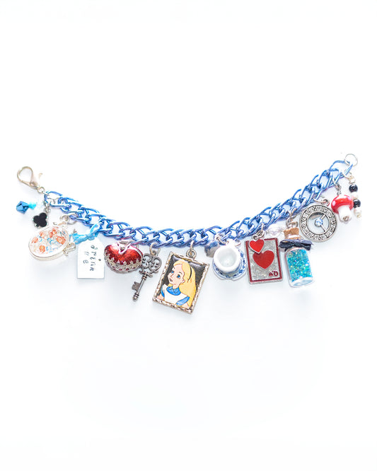 Down the Rabbit Hole Story Charm Bracelet