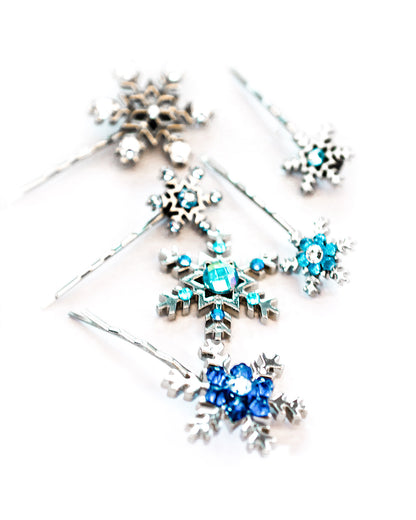 Frozen Snowflake Hairpins
