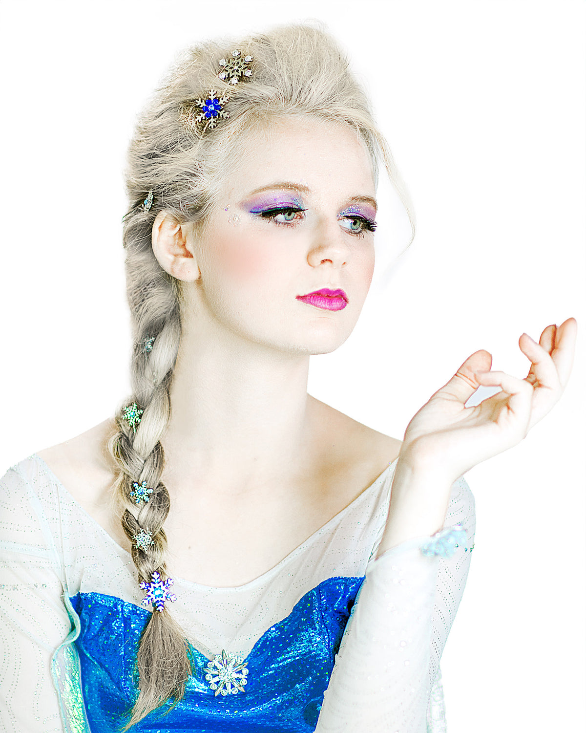 Frozen Snowflake Hairpins