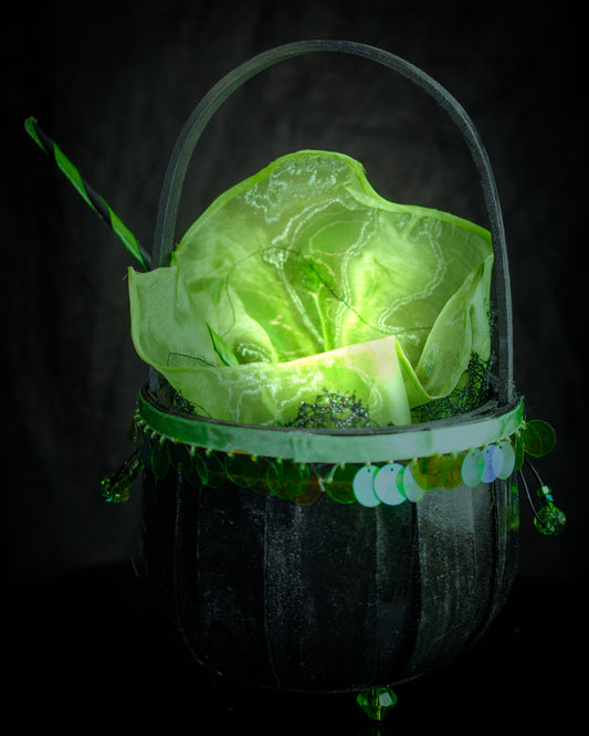 The Witch’s Glowing Candy Cauldron